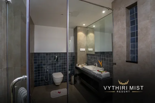 Vythiri Mist Resort bathrooms with modern amenities